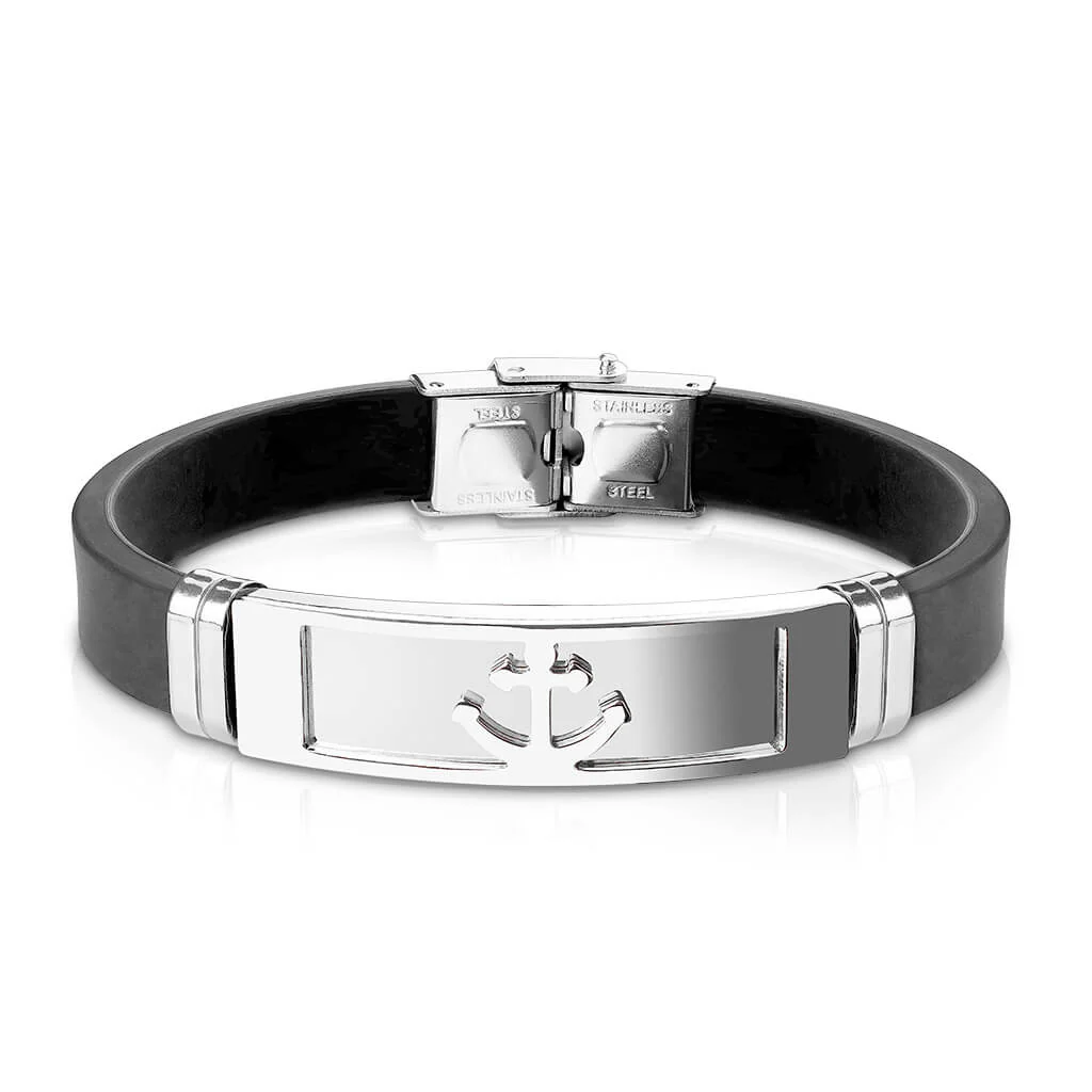 Armband Schwarz Anker - Image 4
