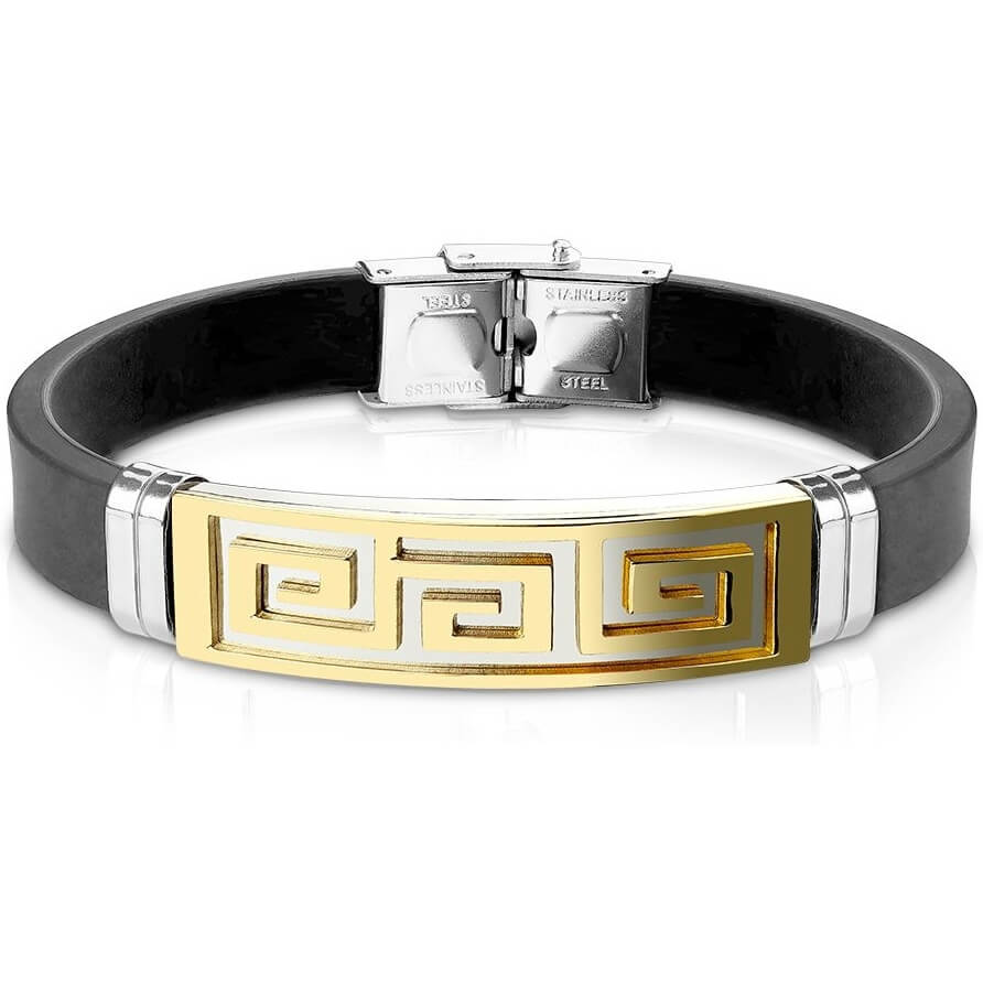 Armband Schwarz Labyrinth