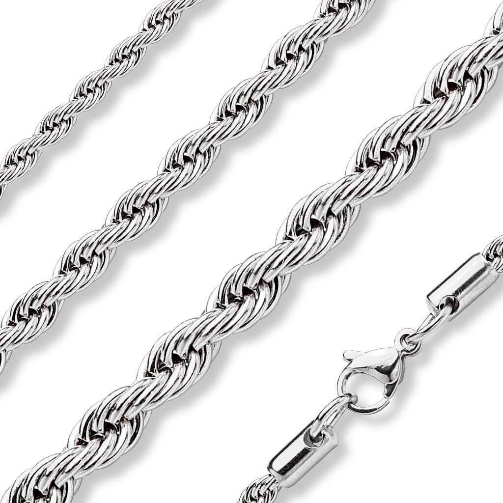 Halskette Kette Seil Silber