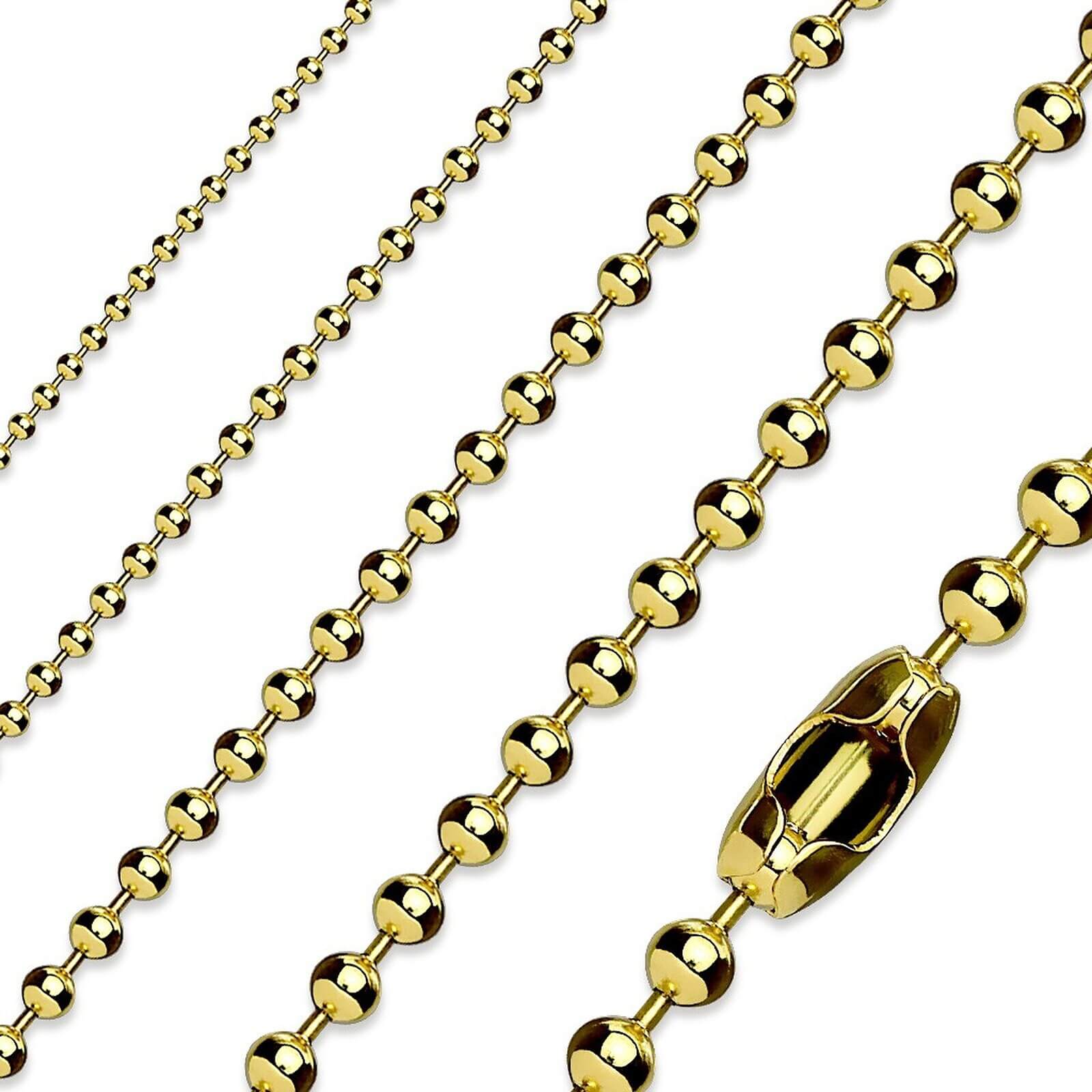 Halskette Kugeln Kette Gold