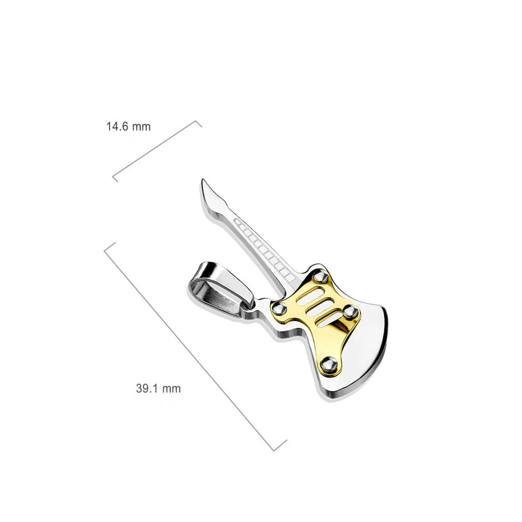 Gitarre Silber Gold - Image 2