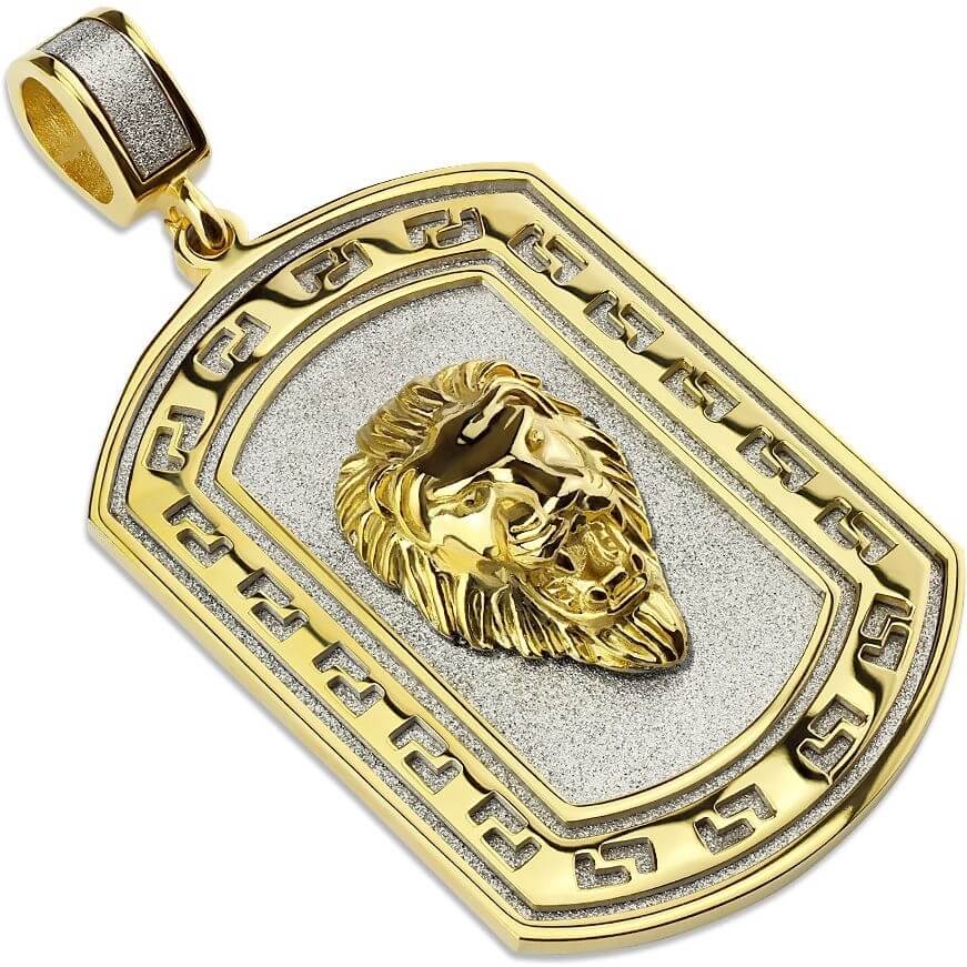 Hundemarke Löwe Gold