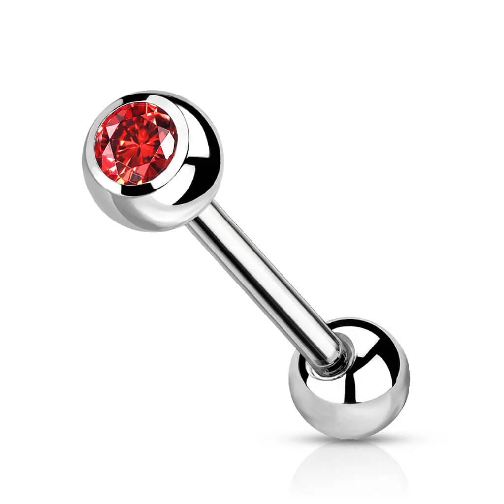 Titan Barbell Kugel Zirkonia Silber - Image 10