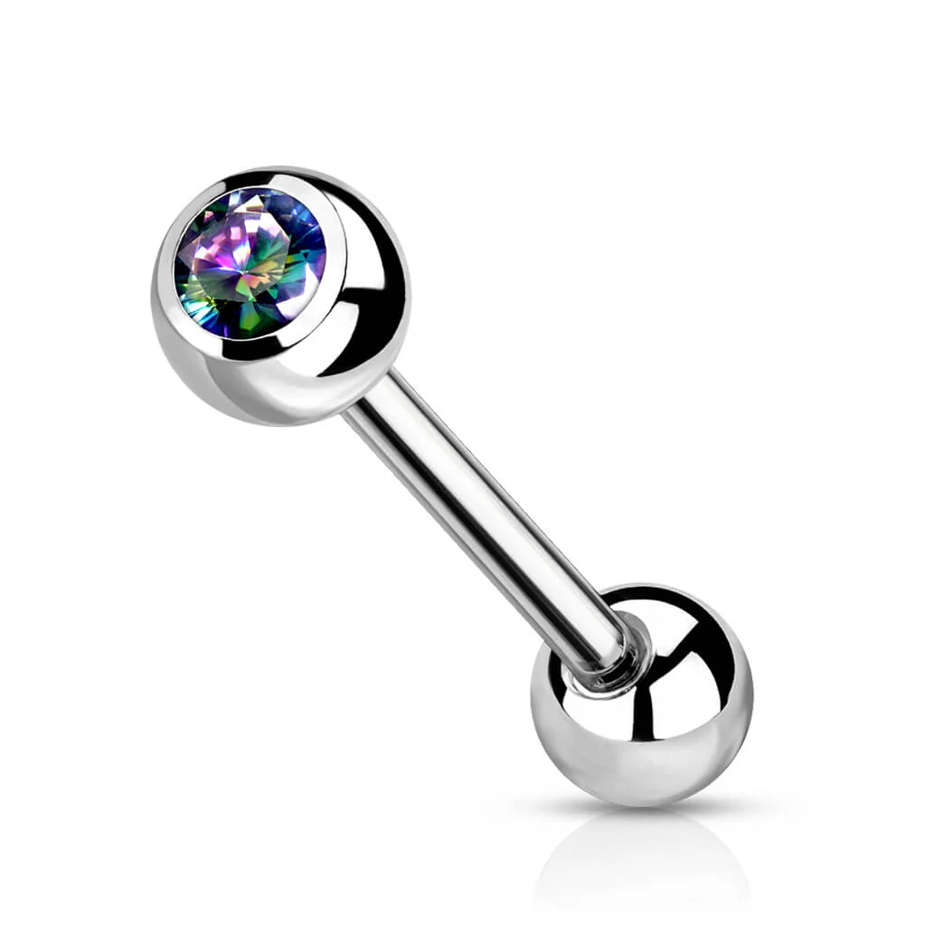 Titan Barbell Kugel Zirkonia Silber - Image 11