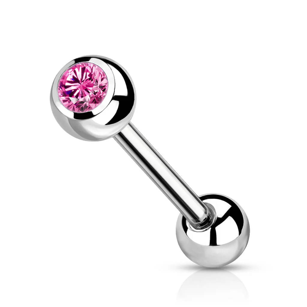 Titan Barbell Kugel Zirkonia Silber - Image 8