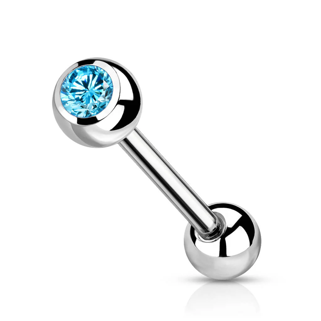 Titan Barbell Kugel Zirkonia Silber - Image 9