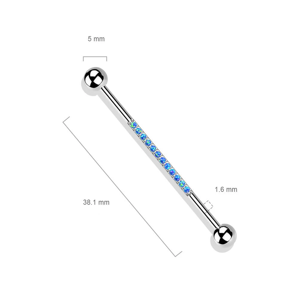 Titan Industrial Barbell Zirkonia Opal - Image 3