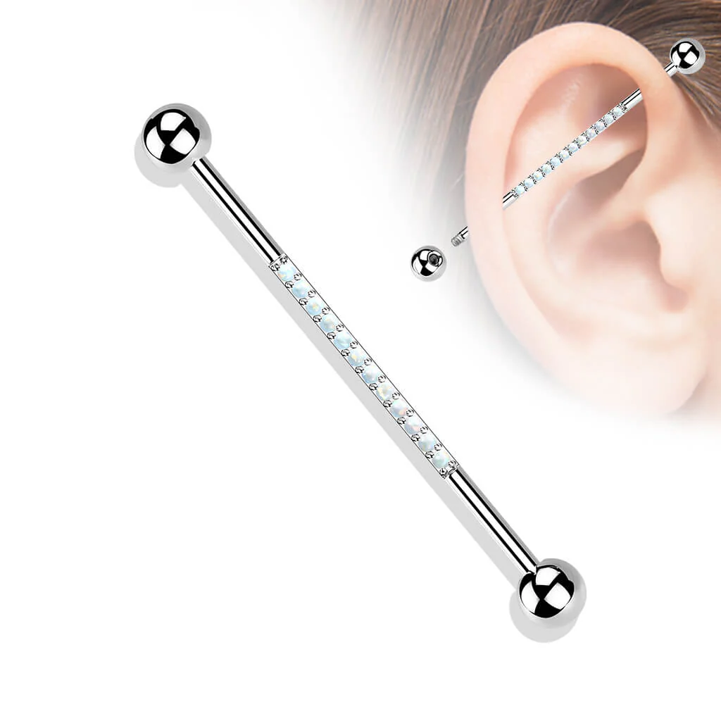 Titan Industrial Barbell Zirkonia Opal - Image 9