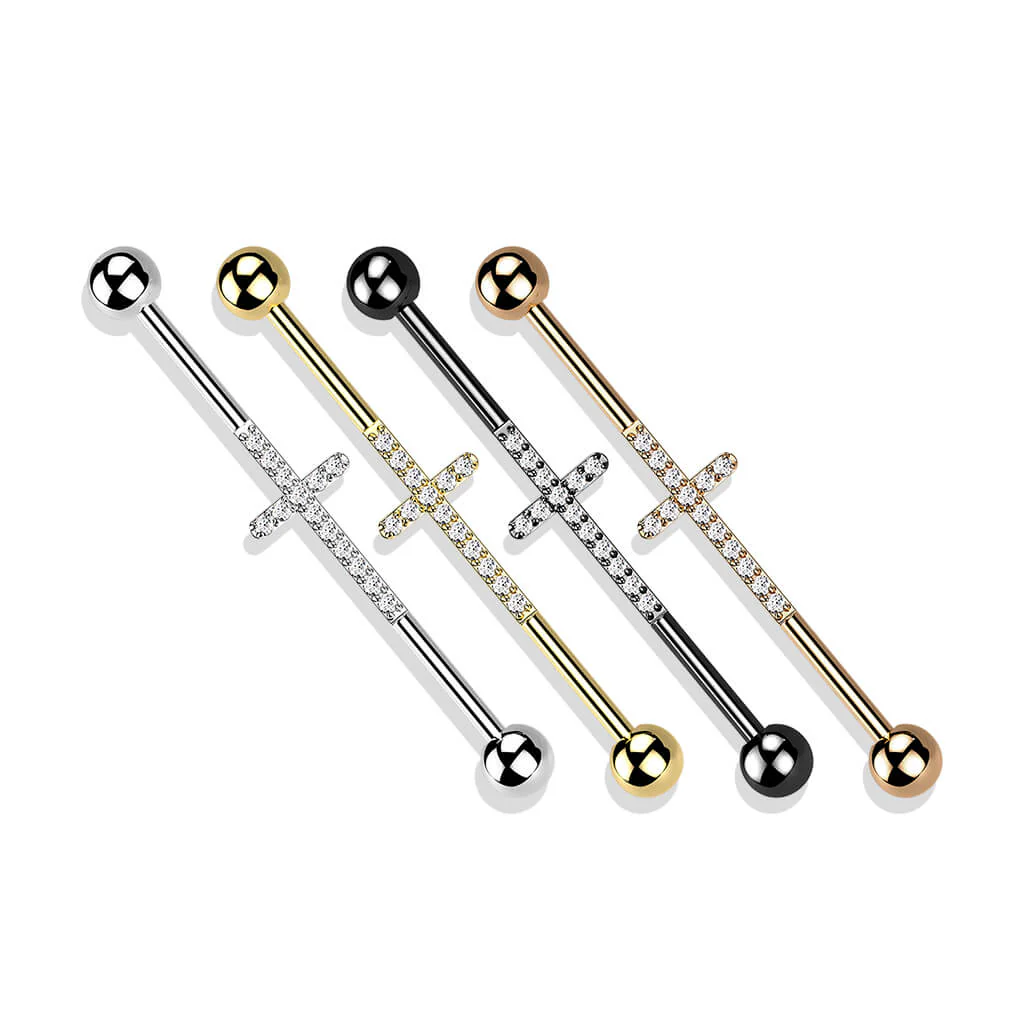 Titan Industrial Barbell Kreuz Zirkonia - Image 5