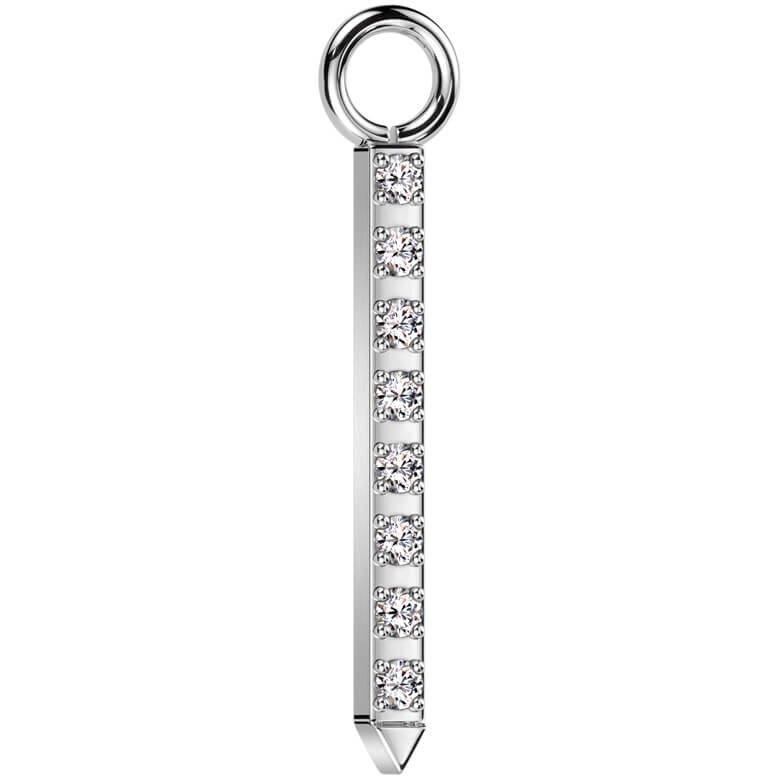 Titan Anhänger Anhänger Stab Zirkonia - Image 6