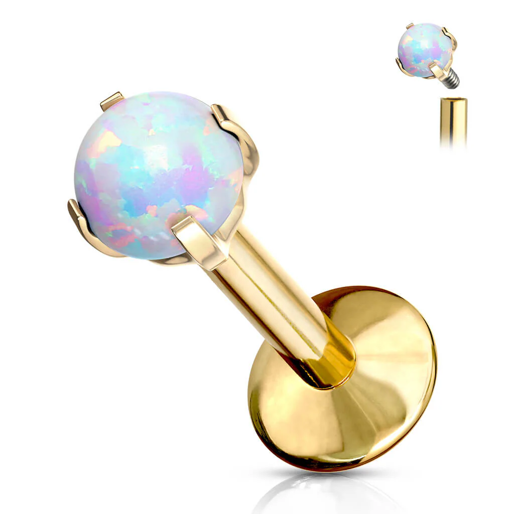 Titan Labret Kugel Opal Innengewinde - Image 2