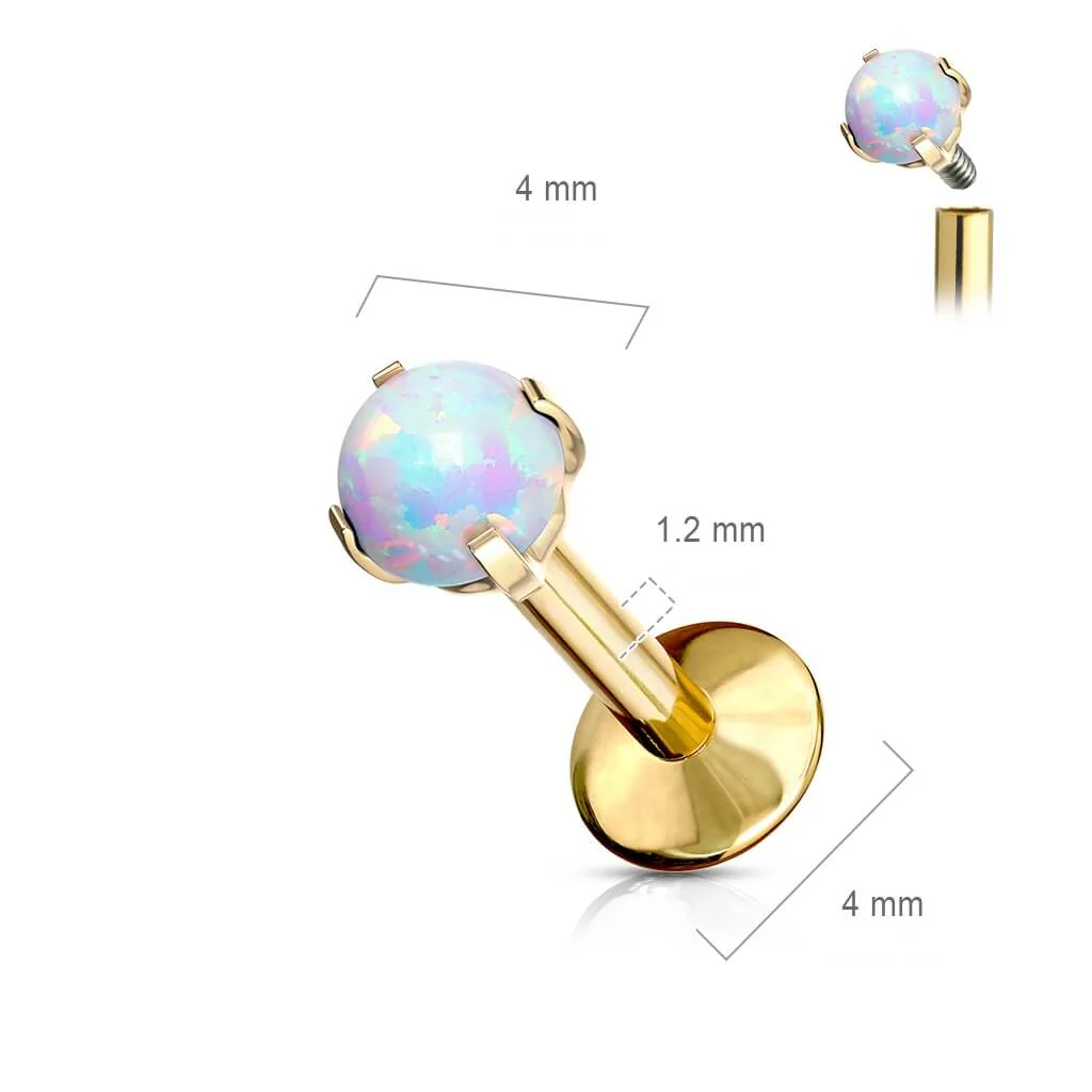 Titan Labret Kugel Opal Innengewinde - Image 3