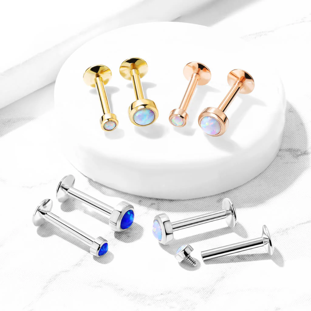 Titan Labret Opal Rund Innengewinde - Image 5