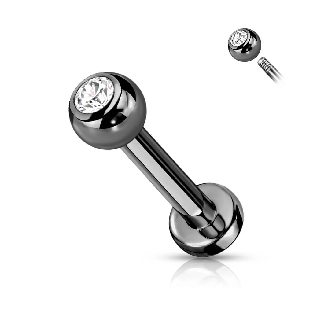 Titan Labret Kugel Zirkonia PVD - Image 3