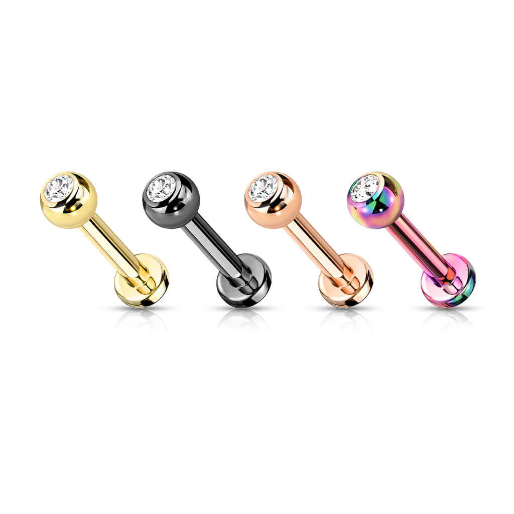 Titan Labret Kugel Zirkonia PVD - Image 4