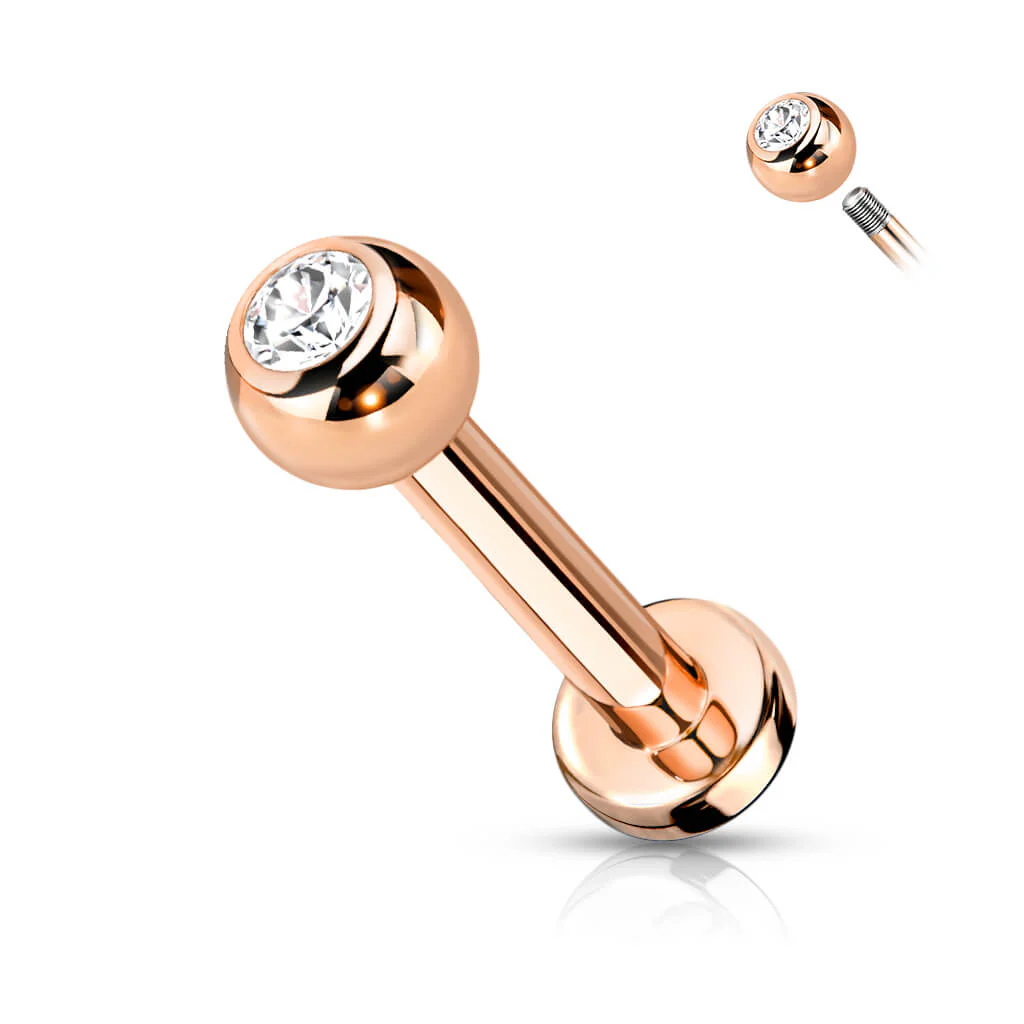 Titan Labret Kugel Zirkonia PVD - Image 5