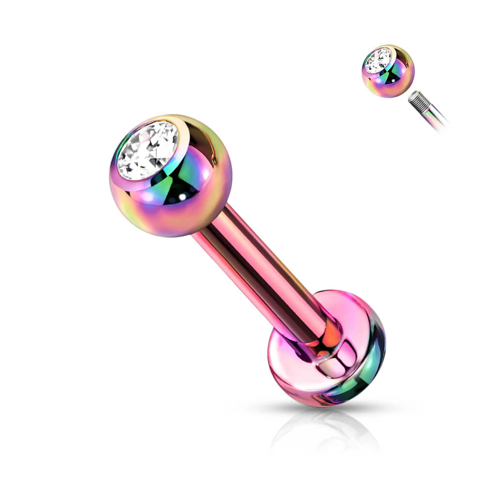 Titan Labret Kugel Zirkonia PVD - Image 8