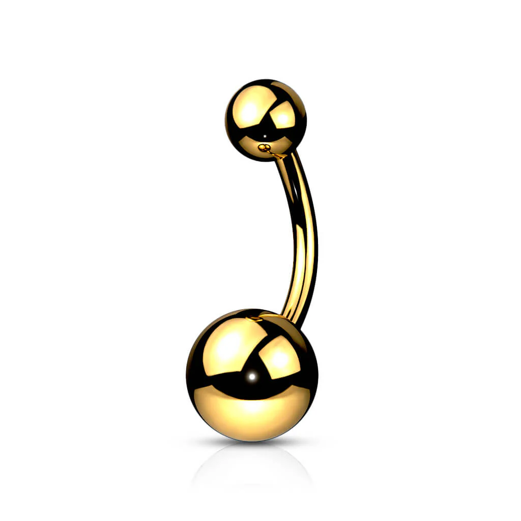 Titan Bauchnabelpiercing Kugel PVD - Image 2