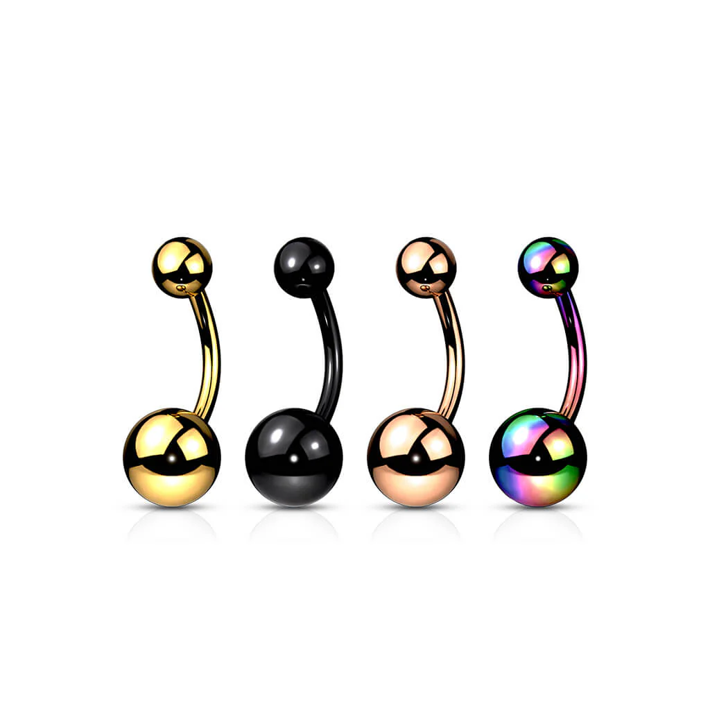 Titan Bauchnabelpiercing Kugel PVD - Image 4
