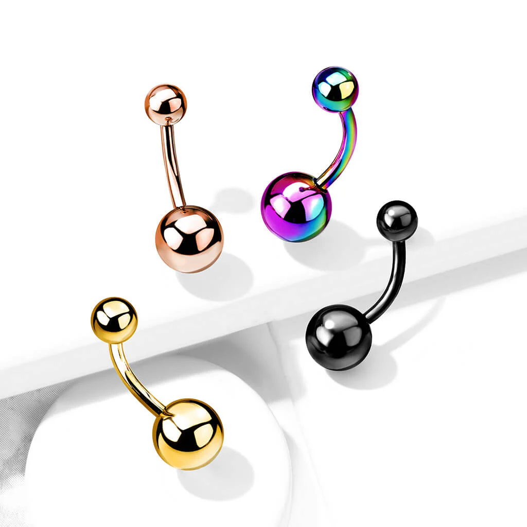 Titan Bauchnabelpiercing Kugel PVD - Image 7
