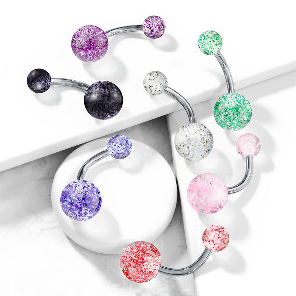 Titan Bauchnabelpiercing Acryl Kugel - Image 8