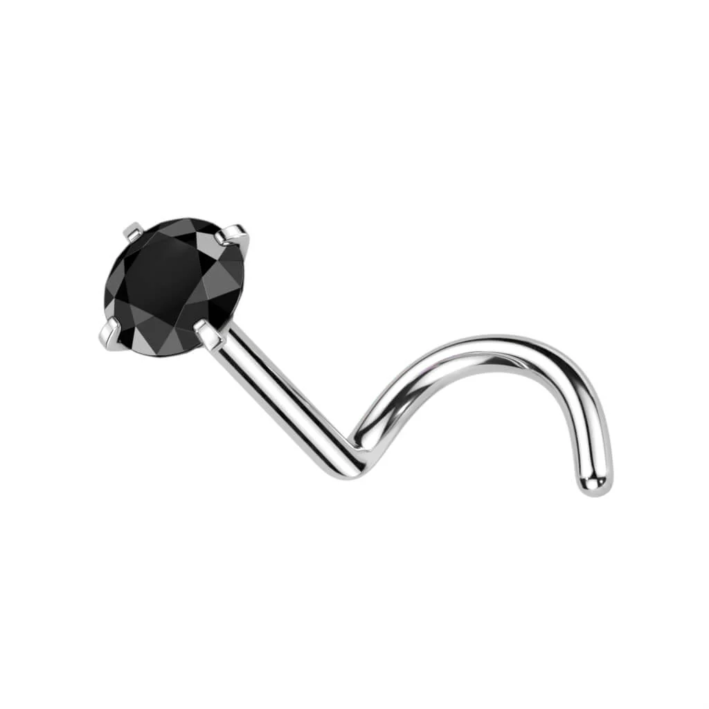 Titan Nasenstecker Zirkonia Rund - Image 10