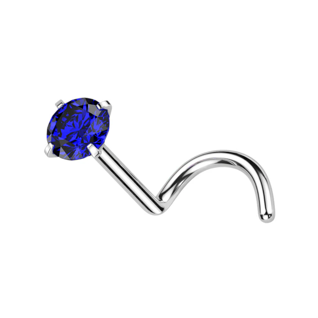 Titan Nasenstecker Zirkonia Rund - Image 5