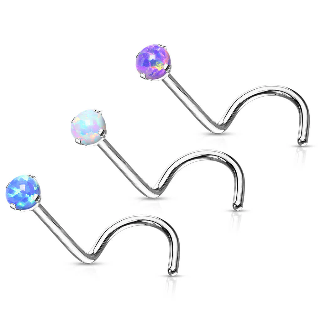 Titan Nasenstecker Kugel Opal - Image 5