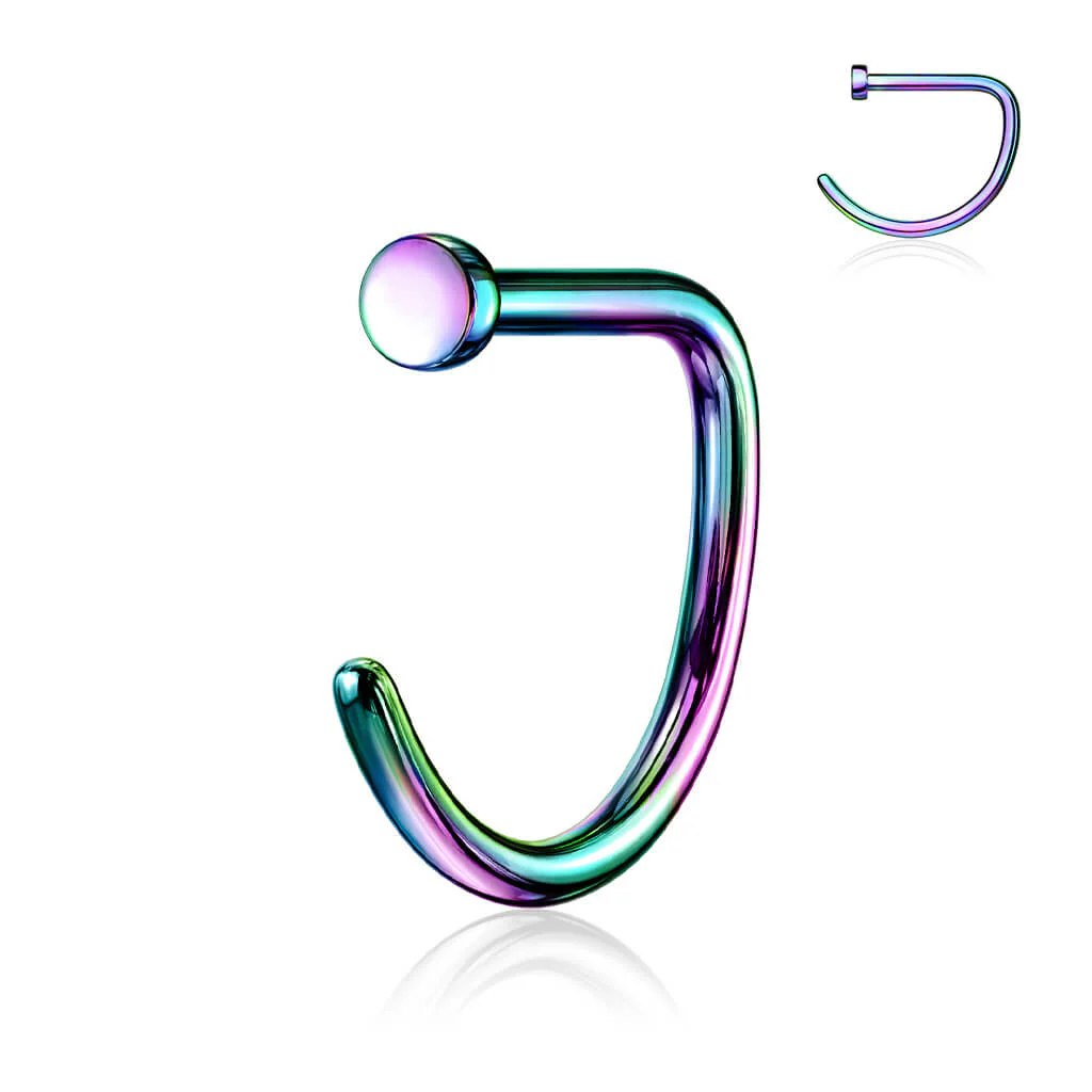 Titan Nasenstecker Hoop Halber D-Ring - Image 9