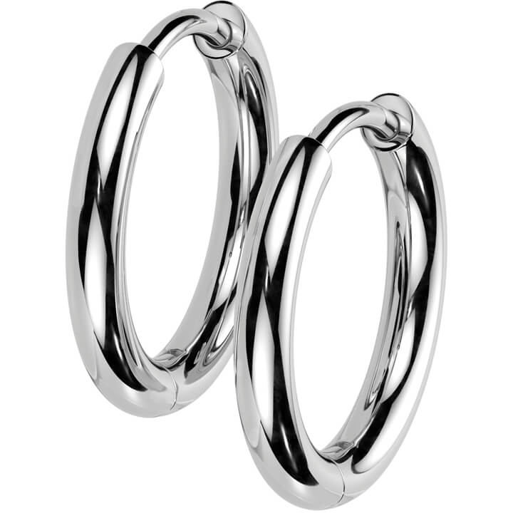 Titan Ohrring einfacher schlichter Clicker - Image 4