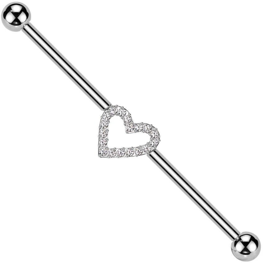 Titan Industrial Barbell Herz Zirkonia Innengewinde