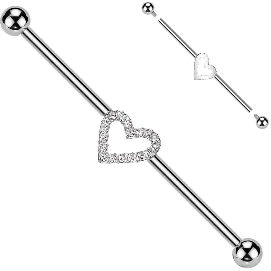Titan Industrial Barbell Herz Zirkonia Innengewinde - Image 3