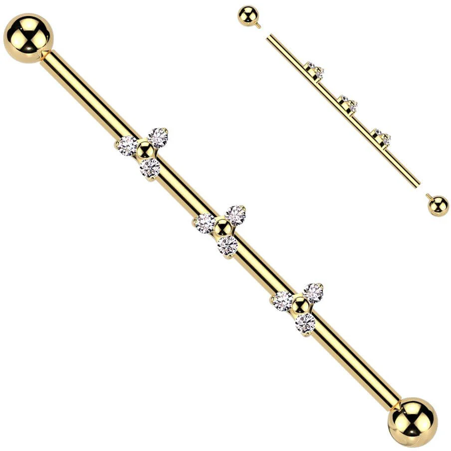 Titan Industrial Barbell Dreifaltigkeit Dreieck Zirkonia Push-In - Image 2