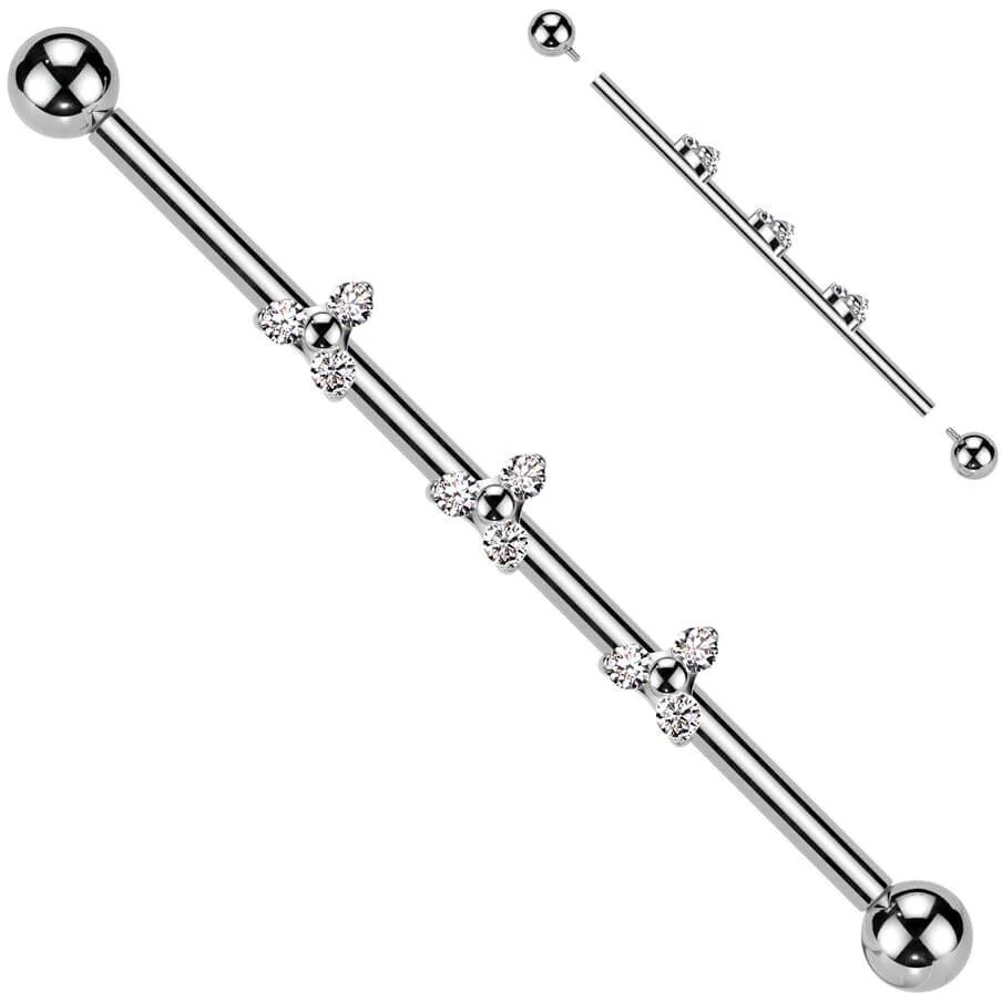 Titan Industrial Barbell Dreifaltigkeit Dreieck Zirkonia Push-In - Image 3