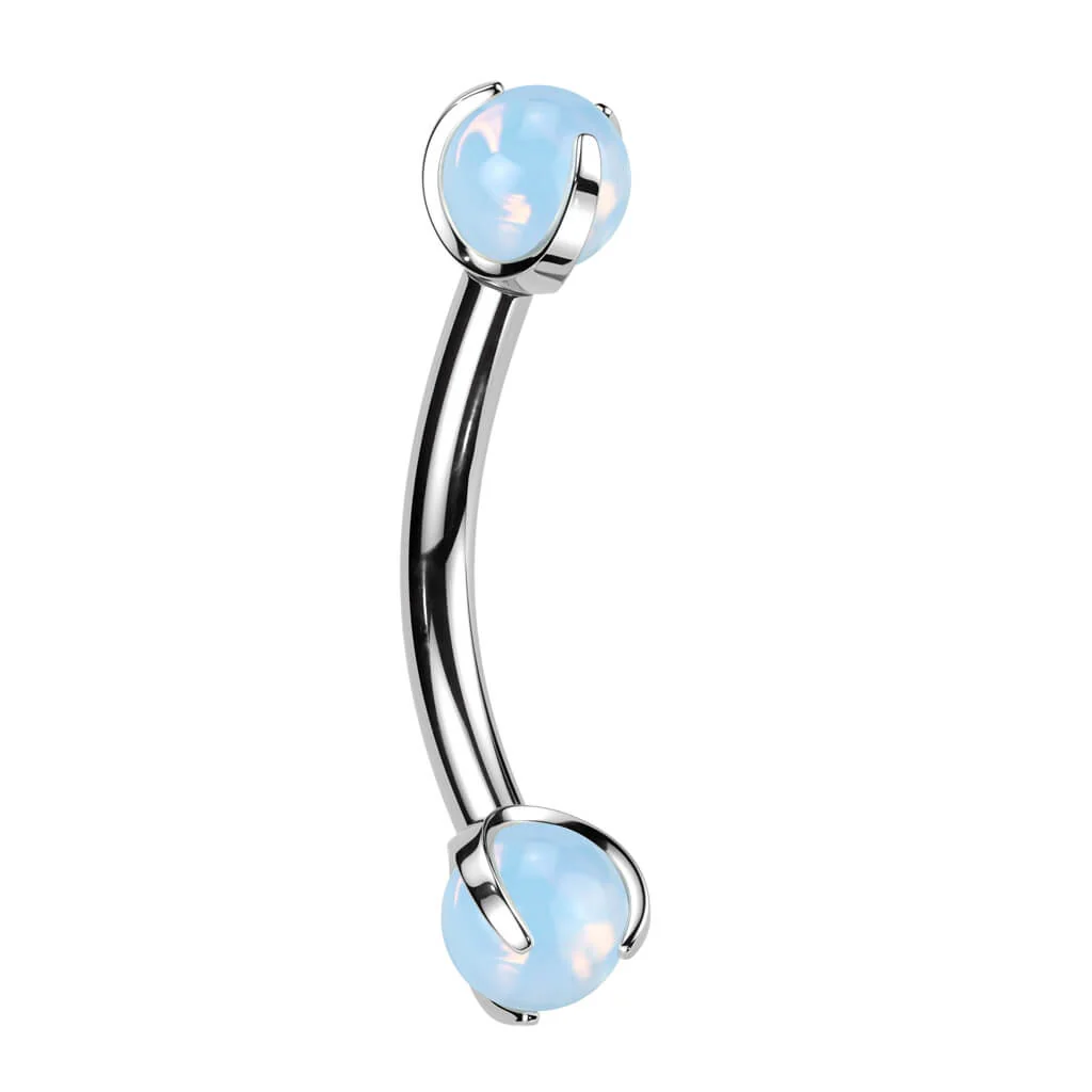 Curved Barbell Halbedelstein Innengewinde - Image 6