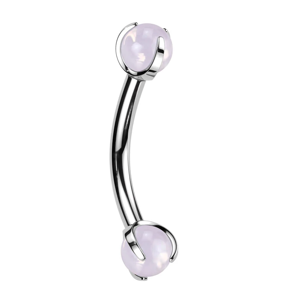 Curved Barbell Halbedelstein Innengewinde - Image 7
