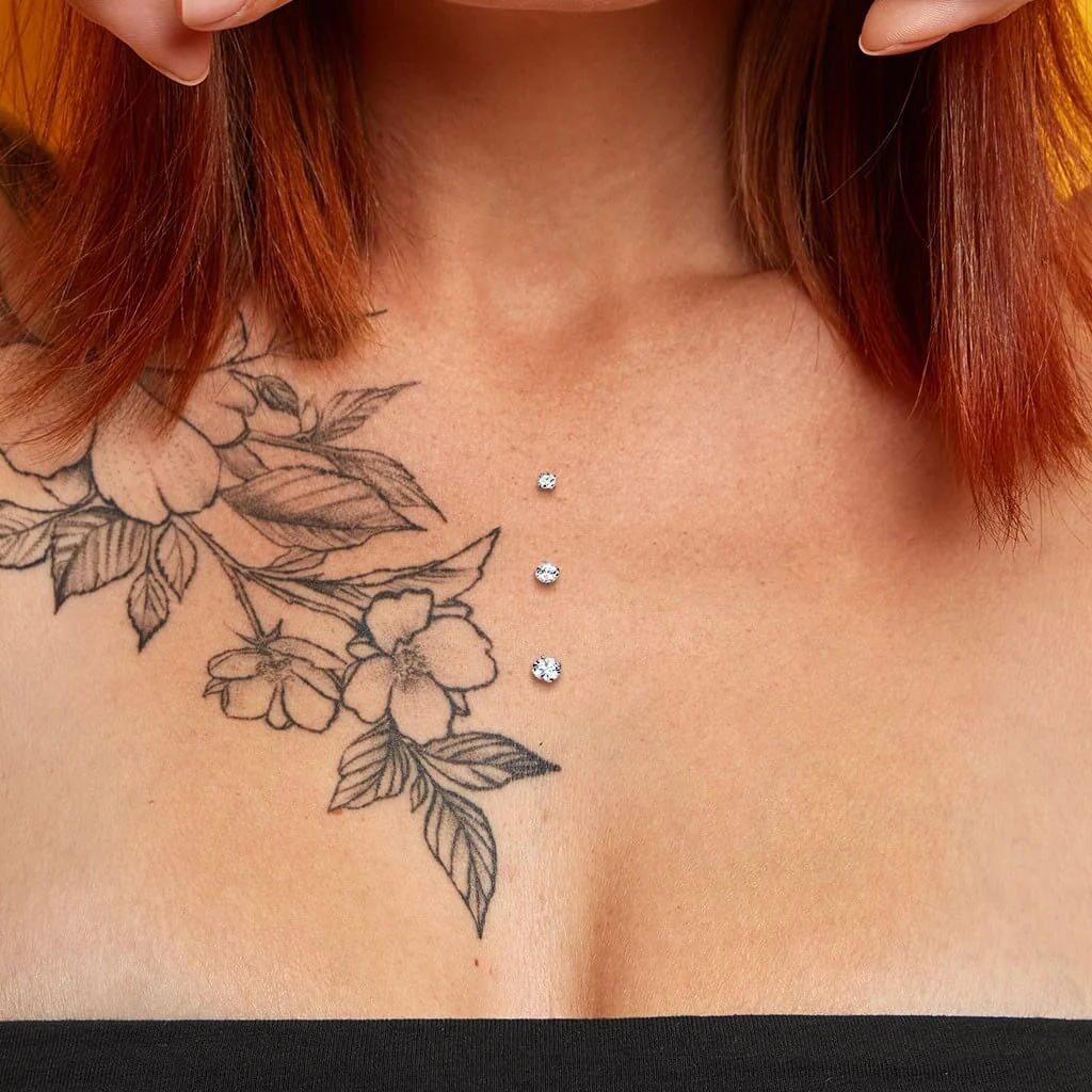 Titan Dermal Anchor Zirkonia Silber Gewinde 2mm Innengewinde - Image 2