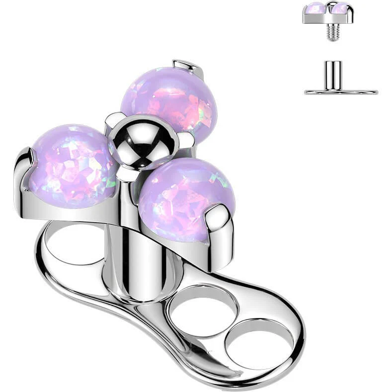 Titan Dermal Anchor Dreieck Zirkonia Innengewinde - Image 7