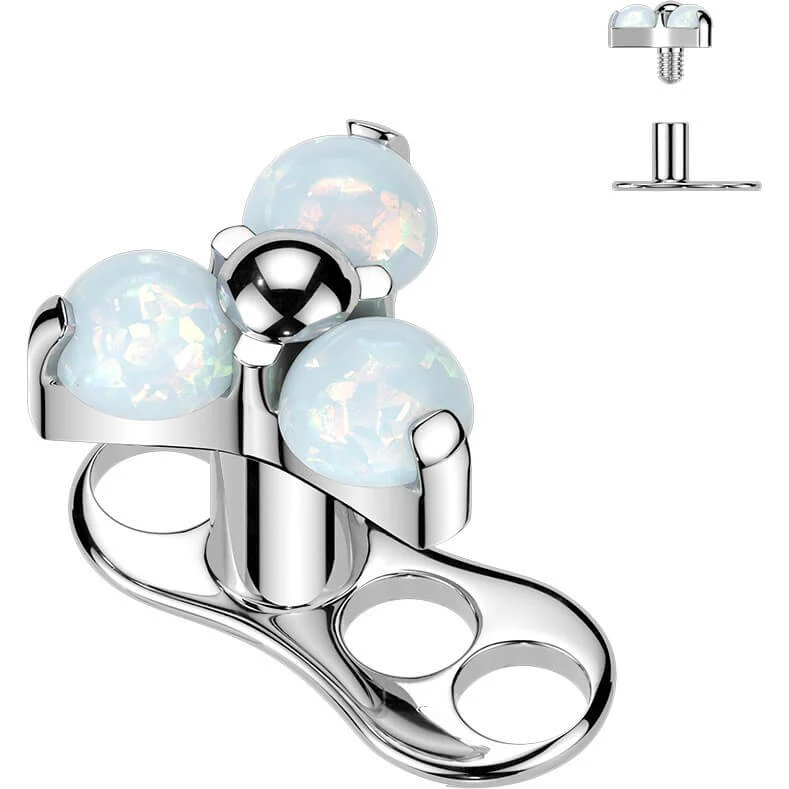 Titan Dermal Anchor Dreieck Zirkonia Innengewinde - Image 8
