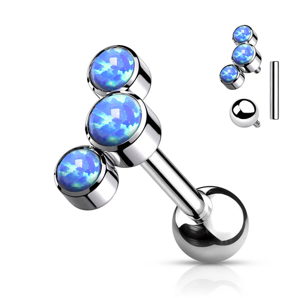 Titan Barbell 3 Opal Silber Innengewinde - Image 2