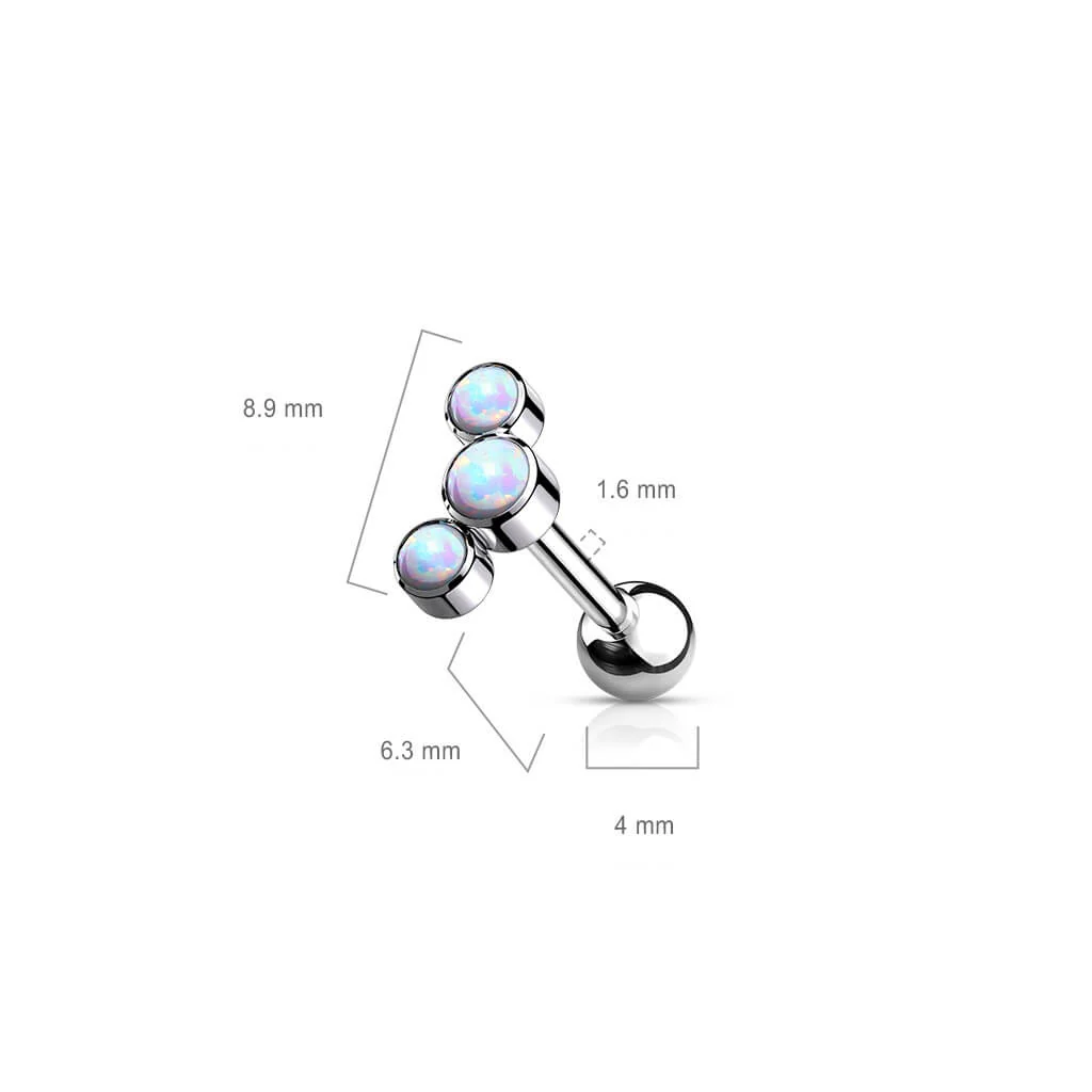 Titan Barbell 3 Opal Silber Innengewinde - Image 3