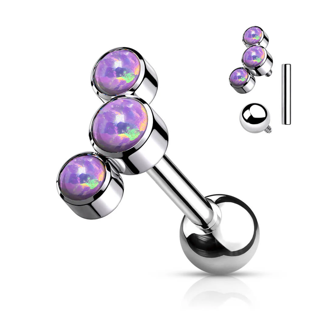 Titan Barbell 3 Opal Silber Innengewinde - Image 6