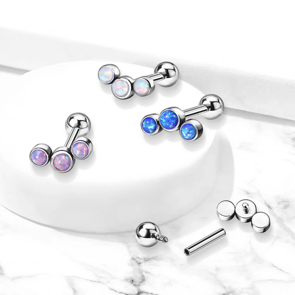 Titan Barbell 3 Opal Silber Innengewinde - Image 8