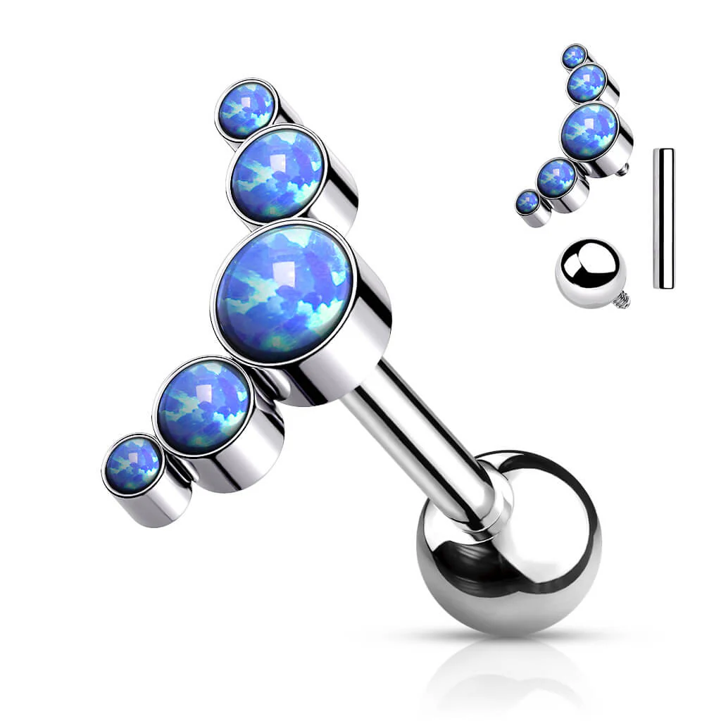Titan Barbell 5 Opal Silber Innengewinde - Image 2