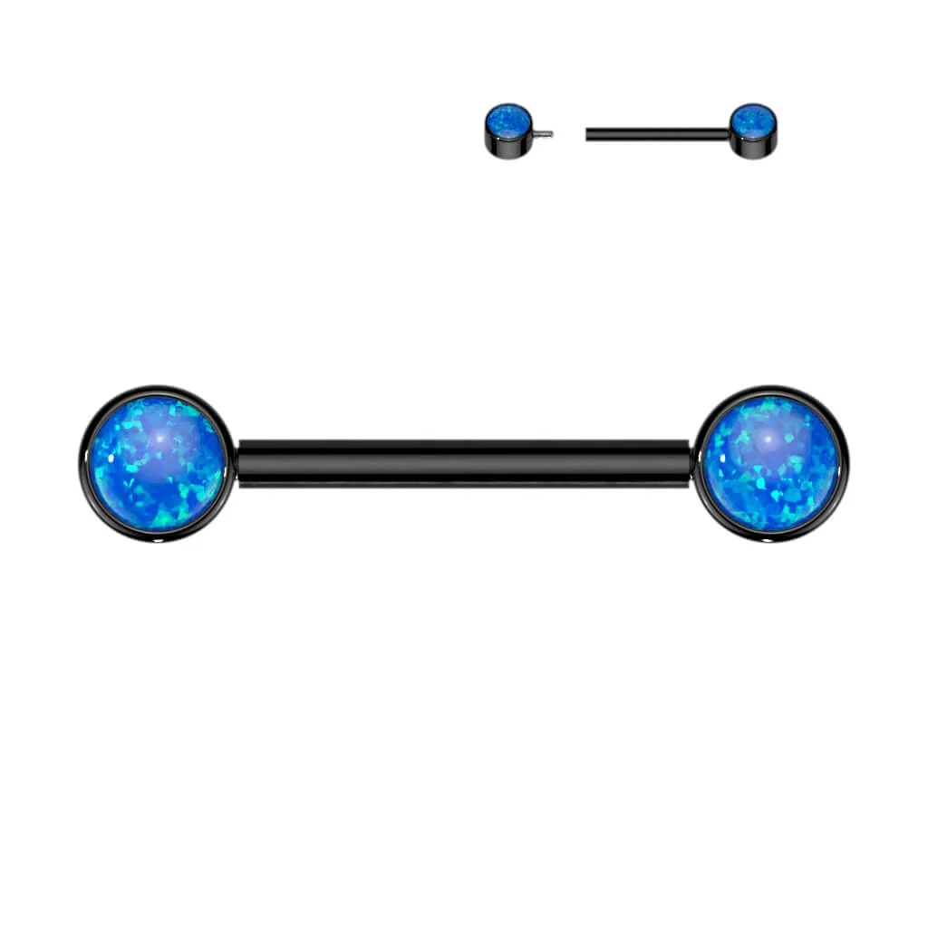 Titan Nippelpiercing Opal Innengewinde - Image 9