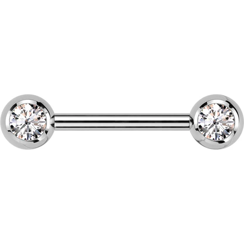 Titan Nippelpiercing Zirkona Innengewinde - Image 3