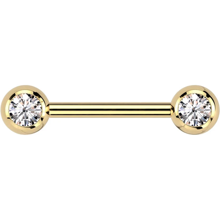 Titan Nippelpiercing Zirkona Innengewinde - Image 4