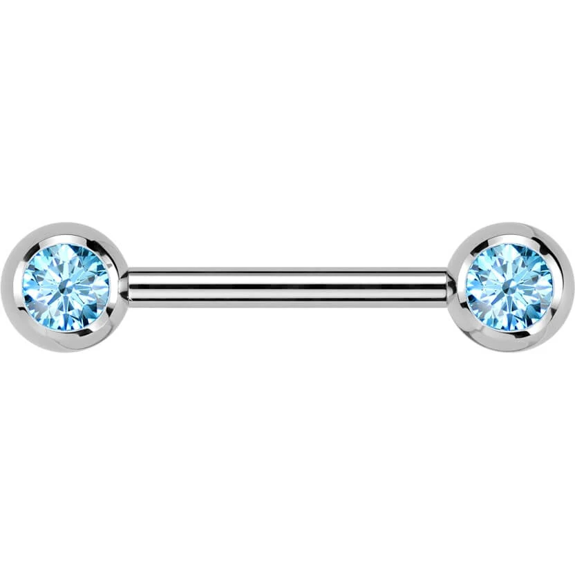 Titan Nippelpiercing Zirkona Innengewinde - Image 7