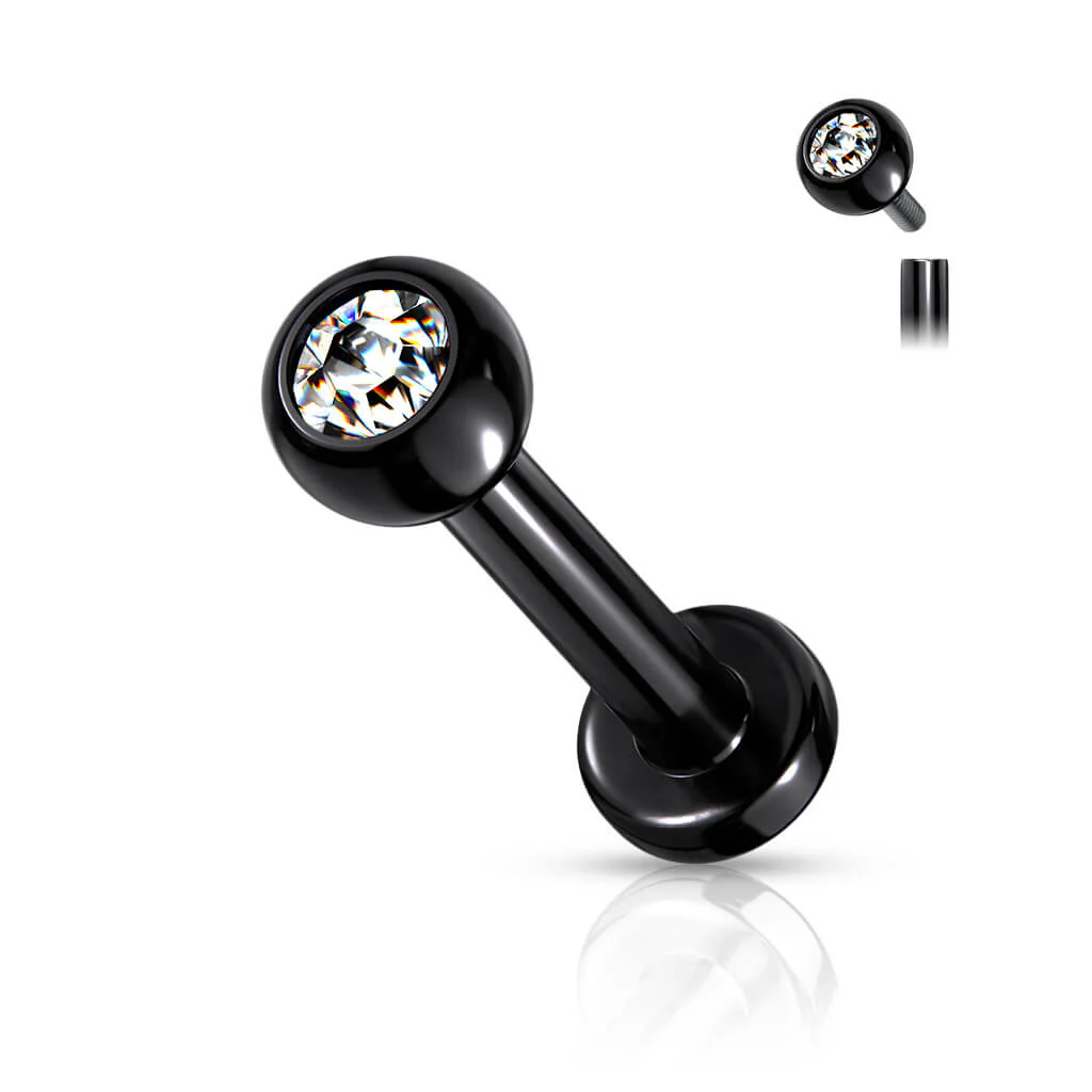 Titan Labret Kugel Zirkonia PVD Innengewinde - Image 4