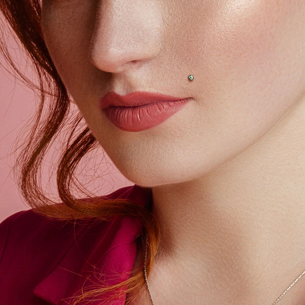 Titan Labret Kugel Zirkonia PVD Innengewinde - Image 5